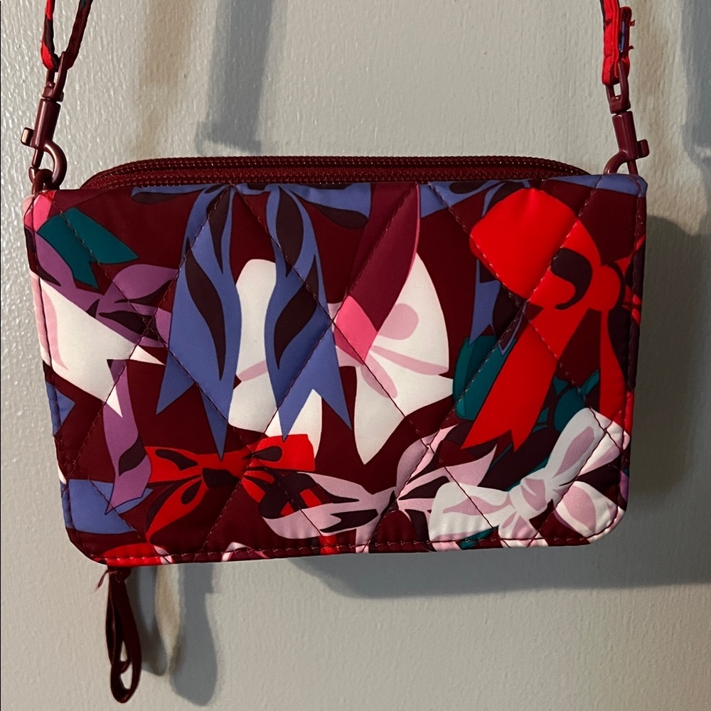 Vera Bradley Red Multicolor Performance Crossbody